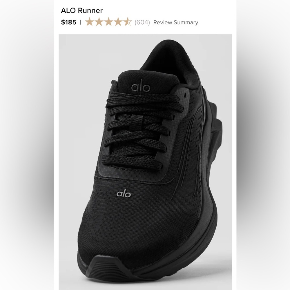 Alo Runner shoes size W9 M7.5